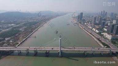 广东珠海横琴大桥航拍
